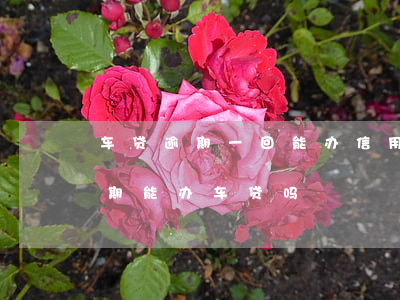 车贷逾期一回能办信用卡吗(有一次信用卡逾期能办车贷吗)