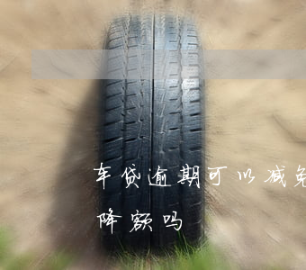 车贷逾期可以减免吗（车贷逾期会导致信用卡降额吗）