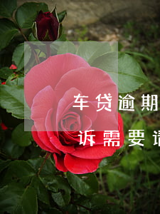 车贷逾期后有人说自己是律师(车贷逾期被起诉需要请律师吗?)