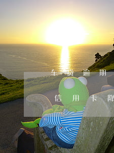 车贷逾期影响信用卡提额吗(信用贷逾期影响信用卡降额吗)