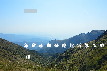 车贷逾期法院起诉怎么办-车贷逾期起诉流程