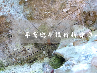 车贷逾期银行找律师-车贷逾期律师咨询