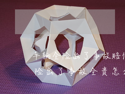 车辆全险出了事故赔偿看责任划分吗(车险全险出了事故全责怎么赔)