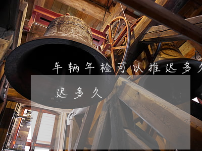 车辆年检可以推迟多久(货车车辆年检可以推迟多久)