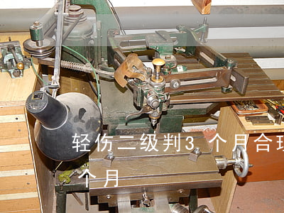 轻伤二级判3个月合理吗(轻伤二级最低判几个月)