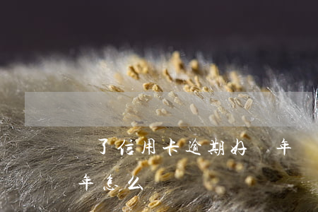 辦了信用卡逾期好幾年 辦了信用卡逾期好幾年怎么辦