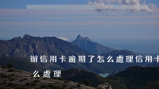 辦信用卡逾期了怎么處理(信用卡造成逾期怎么處理)