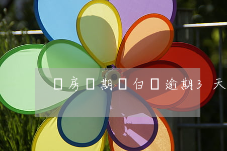辦房貸期間白條逾期3天 白條逾期房貸成功