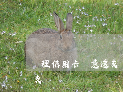 辦理信用卡惡意透支問題(信用卡涉嫌惡意透支)