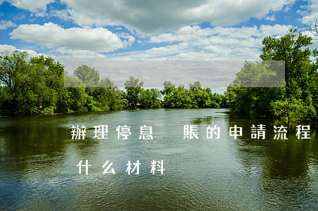 辦理停息掛賬的申請流程(申請停息掛賬需要什么材料)