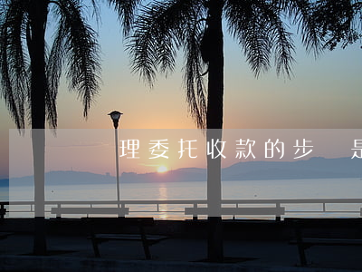 辦理委托收款的步驟是怎樣的