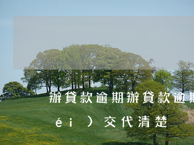 辦貸款逾期，辦貸款逾期，銀行人員事先沒(méi)交代清楚