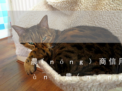 農(nóng)商信用卡不透支取現(xiàn)(農(nóng)商銀行信用卡取現(xiàn))