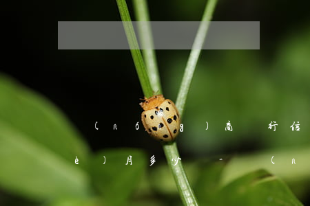 農(nóng)商銀行信用卡逾期一個(gè)月多少錢-農(nóng)商銀行信用卡逾期一個(gè)月多少錢上征信