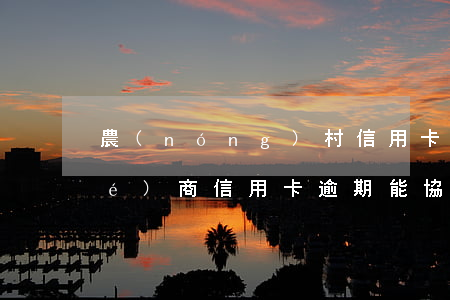 農(nóng)村信用卡逾期怎樣協(xié)商(信用卡逾期能協(xié)商嗎)