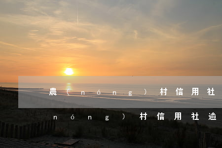 農(nóng)村信用社貸款逾期問題(農(nóng)村信用社逾期被起訴了)
