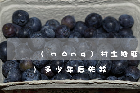 農(nóng)村土地征收后不開發(fā)多少年后失效
