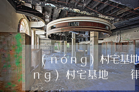 農(nóng)村宅基地糾紛律師(農(nóng)村宅基地糾紛律師事務(wù)所代理案件多少錢)
