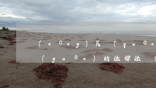 農(nóng)民權(quán)益維護相關(guān)的法律法規(guī)(我國保護農(nóng)民工權(quán)益的相關(guān)法律有哪些)