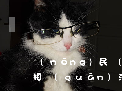農(nóng)民負(fù)擔(dān)相關(guān)法律法規(guī)(農(nóng)民負(fù)擔(dān))