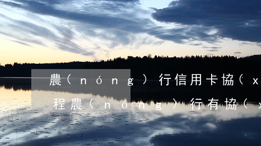 農(nóng)行信用卡協(xié)商流程(農(nóng)行有協(xié)商成功的嗎)