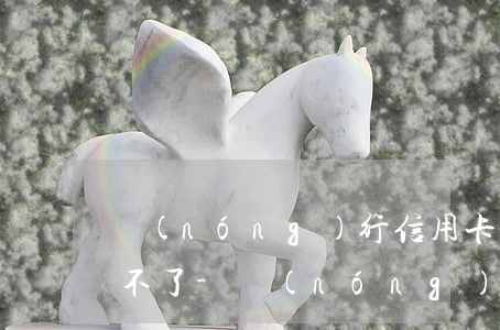 農(nóng)行信用卡逾期了怎么還款還不了-農(nóng)行信用卡逾期了怎么還款還不了呢