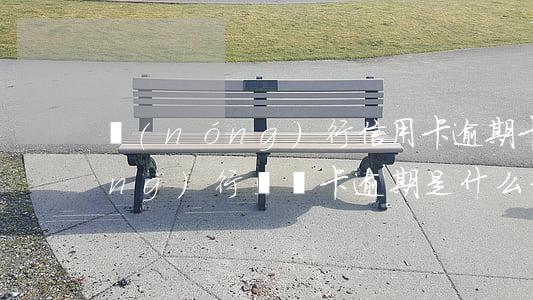 農(nóng)行信用卡逾期卡號(農(nóng)行貸記卡逾期是什么意思)