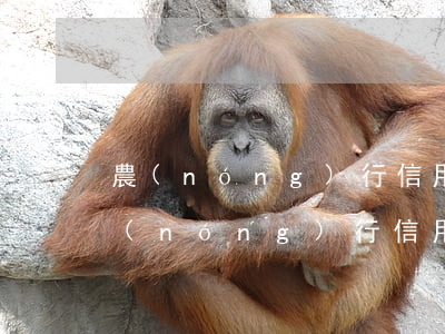 農(nóng)行信用卡逾期是不是廢了(農(nóng)行信用卡逾期是不是廢了)