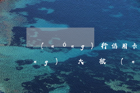 農(nóng)行信用卡逾期被報經(jīng)偵大隊(被農(nóng)行信用卡逾期起訴就沒辦法協(xié)商了嗎)