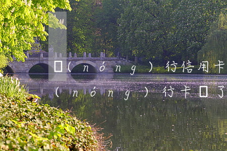 農(nóng)行信用卡逾期被鎖怎么辦(農(nóng)行卡鎖了)