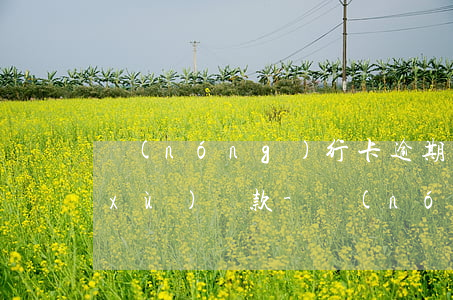 農(nóng)行卡逾期被注銷怎么繼續(xù)還款-農(nóng)行卡逾期被注銷怎么繼續(xù)還款呢