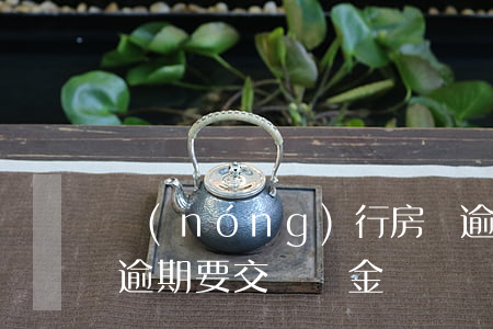 農(nóng)行房貸逾期有滯納金么(房貸逾期要交滯納金嗎?)