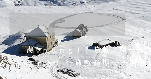 農(nóng)行貸款逾期一天怎么(農(nóng)行貸款逾期一天對以后貸款有影響嗎?)
