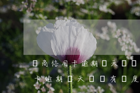農商信用卡逾期兩天還會有額度-農商信用卡逾期兩天還會有額度嗎