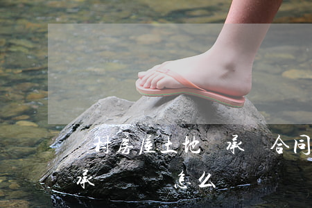 農村房屋土地繼承權合同怎么寫(家庭土地繼承協議書怎么寫)