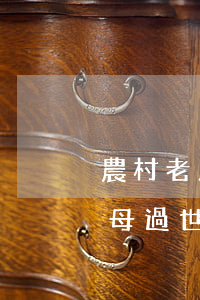 農村老人去世房子怎么繼承(農村的老房子父母過世了怎么繼承人)