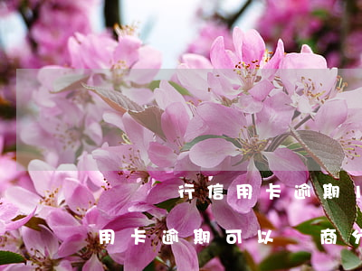 農業銀行信用卡逾期12000 農業銀行信用卡逾期可以協商分期還款嗎