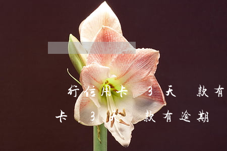 農行信用卡遲3天還款有逾期嗎-農行信用卡遲3天還款有逾期嗎怎么辦