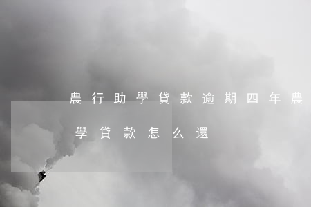 農行助學貸款逾期四年(農業(yè)銀行助學貸款怎么還)
