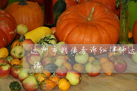 达州市找债务诉讼律师(达州律师免费咨询电话)