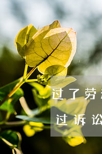 过了劳动仲裁时效还可以诉讼吗(劳动仲裁超过诉讼时效可以去法院起诉吗)