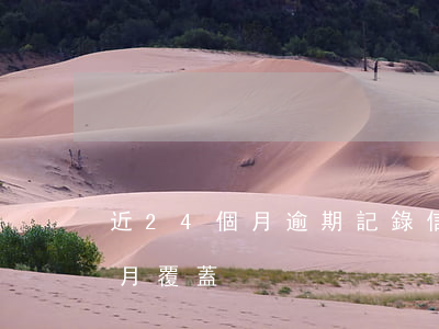 近24個月逾期記錄（信用卡逾期記錄24個月覆蓋）