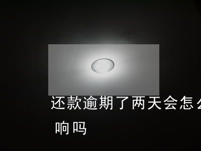 还款逾期了两天会怎么样(还款逾期两天有影响吗)