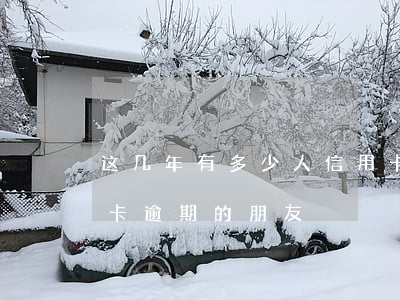 这几年有多少人信用卡逾期(今年有多少信用卡逾期的朋友)