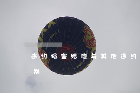 违约损害赔偿与其他违约责任形式有什么区别