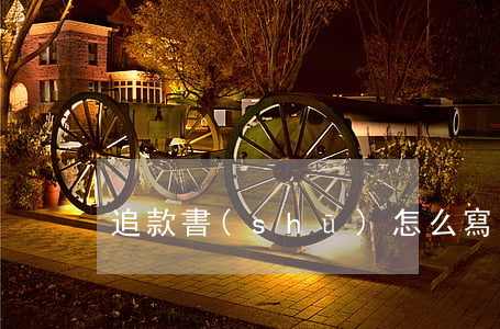 追款書(shū)怎么寫(xiě)