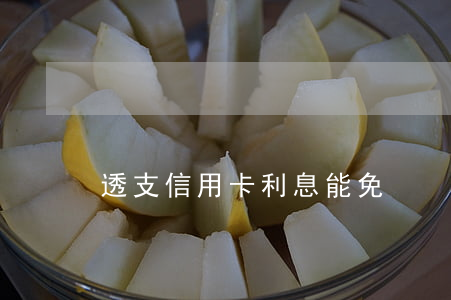 透支信用卡利息能免