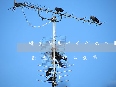 透支信用卡是什么心態(tài)(信用卡不能透支什么意思)