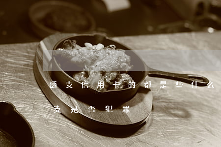 透支信用卡的都是些什么人(用別人信用卡透支是否犯罪)