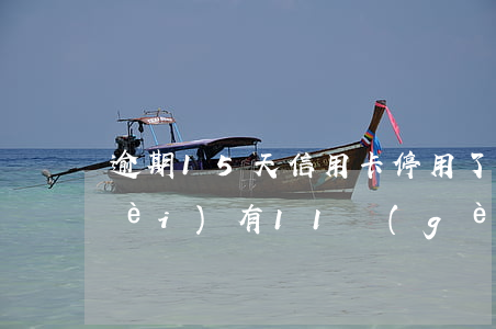 逾期15天信用卡停用了(信用卡5年內(nèi)有11個(gè)月逾期)